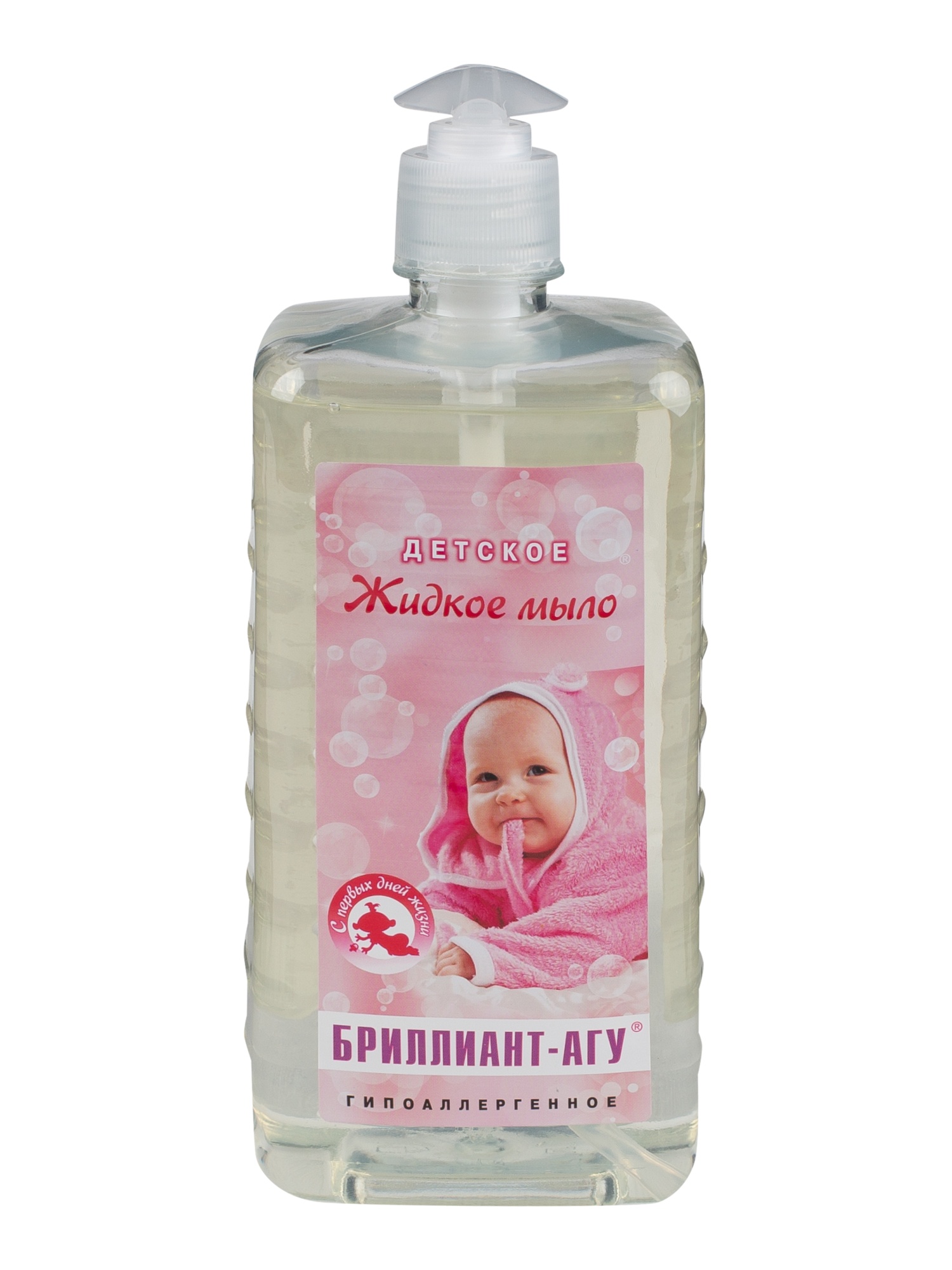Детское жидкое мыло БРИЛЛИАНТ®-АГУ (ПЭТ 1 л с дозатором)